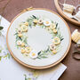 Lemon Wreath Embroidery Hoop Kit, thumbnail 4 of 5