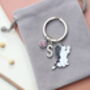 Personalised English Springer Spaniel Keyring Dog Lover Gift, thumbnail 9 of 11