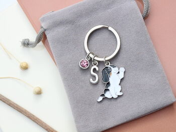 Personalised English Springer Spaniel Keyring Dog Lover Gift, 9 of 11
