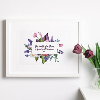 The Beauty Of A Flower Is Found In Its Resilience Print, 3 of 6