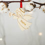 Angel Personalised Christmas Tree Decoration, thumbnail 2 of 2