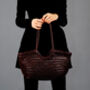 Beach Holiday Genuine Leather Tote Bag For Her, thumbnail 4 of 12