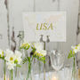 Classic World Countries Wedding Table Name Cards, thumbnail 3 of 3