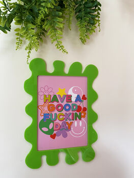 Lime Wall Print Blobby Frame Free Print Included, 2 of 6