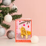 Get Festive Ginger Cat Christmas Card, thumbnail 3 of 7