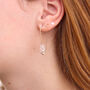 Herkimer Diamond Dangle Drop Earrings In 14k Gold Filled, thumbnail 5 of 6