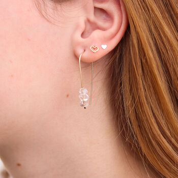 Herkimer Diamond Dangle Drop Earrings In 14k Gold Filled, 5 of 6
