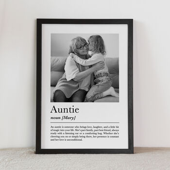 Personalised Auntie Print, Gift For Aunt, 2 of 6