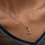 18ct Gold Anchor Charm Necklace, thumbnail 3 of 6