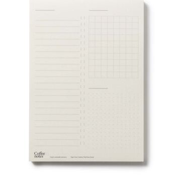 Coffee Notes Recycled Coffee Cup Paper Organiser Pads And Planners, 3 of 9