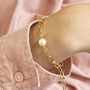 Gold Plated Chunky Chain Pearl Bracelet, thumbnail 4 of 8