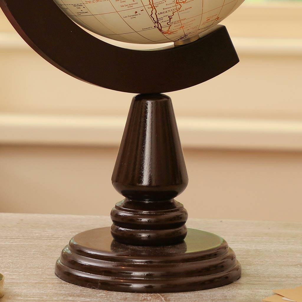 hudson traditional cream desk globe by dibor