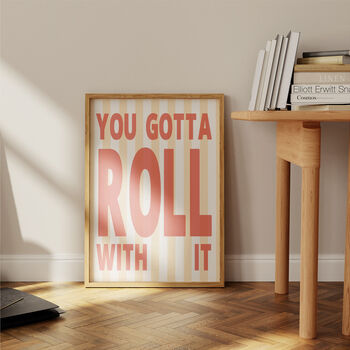 Roll With It Oasis Retro Music Giclée Art Print, 4 of 6