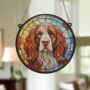 Cocker Spaniel Stained Glass Effect Suncatcher, thumbnail 6 of 6