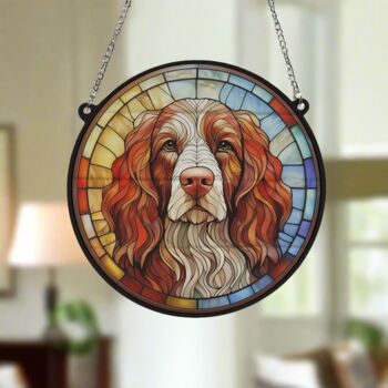 Cocker Spaniel Stained Glass Effect Suncatcher, 6 of 6