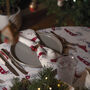 Luxury Designer Christmas Napkin Sets Winter Village, thumbnail 2 of 5