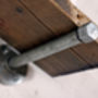 Jake Wood Shelf With Galvanised Steel Brackets, thumbnail 7 of 7