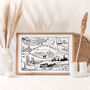 Personalised Travel Adventures Map Print, thumbnail 3 of 9