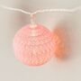 Pink Cotton Ball Fairy Lights, thumbnail 6 of 6