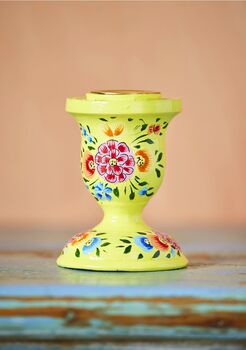 Hand Painted Kashmiri Candlestick, 6 of 7