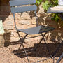 Carbon Grey Two Person Garden Bistro Set, thumbnail 3 of 5
