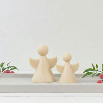 Beige Angel Candle And Angel Gift, 9 of 10