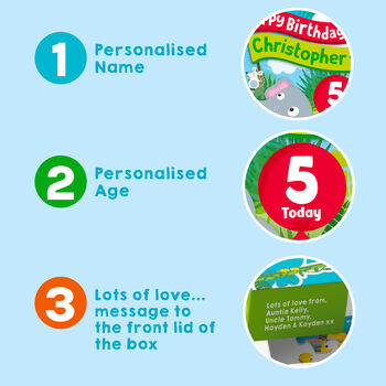 Personalised Jungle Fun Birthday Jigsaw Puzzle, 6 of 13