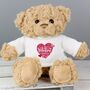 Personalised Valentines Teddy Bear Gift, thumbnail 1 of 3