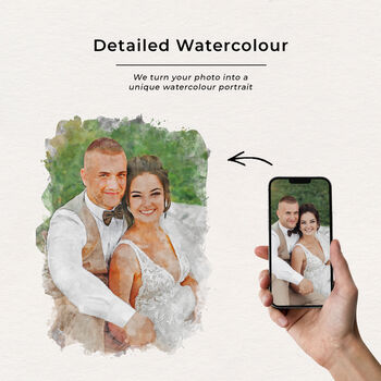 Personalised Wedding Portrait, Wedding Gift, 5 of 8
