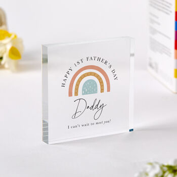 First Father’s Day Gift From Bump Plaque, 3 of 5