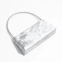 St. Tropez Silver Suede Ombré Baguette Evening Bag, thumbnail 1 of 5