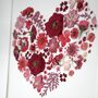 Pressed Flower Heart In A Frame, thumbnail 2 of 3