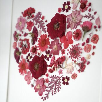 Pressed Flower Heart In A Frame, 2 of 3