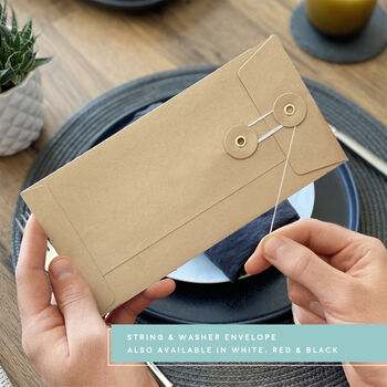 Meal Announcement Voucher Gift With Wallet, 9 of 9