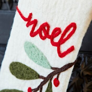 Personalised Felt Christmas Stocking, 3 of 8