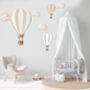 Large Hot Air Balloon Textile Wall Sticker Set, thumbnail 1 of 6