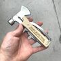 Personalised Wooden Handled Axe Multi Tool For Him, thumbnail 1 of 4