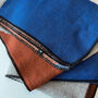Personalised Red Blue Wrap Poncho, thumbnail 7 of 11
