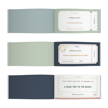 Personalised Book Of Gift Tickets, 9 of 9