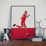 Alexander Isak Liverpool Football Print, thumbnail 1 of 4