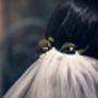 Lily Of The Valley Leaf And Pearl Hair Slide, thumbnail 3 of 7