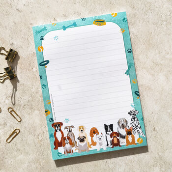 Cute Dog Breeds A5 Notepad, 3 of 8