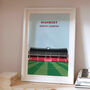 Highbury Stadium Arsenal Football Art Print Gift, thumbnail 1 of 8