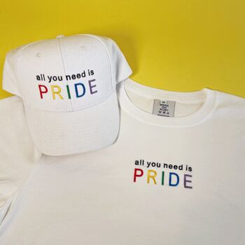 All You Need Is Pride Slogan Cap, 3 of 4