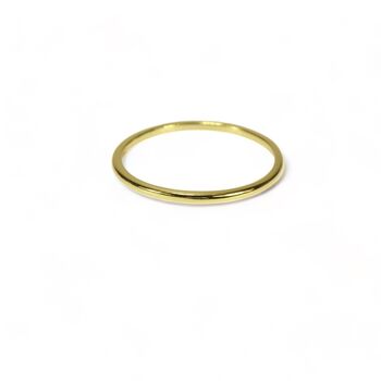 Band Stacking Ring, Rose, Gold Vermeil On 925 Silver, 3 of 9