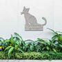 Metal Cat Welcome Sign Decor Metal Cat House Plaque, thumbnail 5 of 10