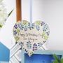 Happy Mother's Day Floral Heart Hanging Decoration, thumbnail 6 of 6