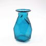 Recycled Glass Vase | 16cm Faceted | Four Colours, thumbnail 4 of 5