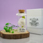 Personalised 12th Silk Rose Anniversary Mini Bottle Gift, thumbnail 3 of 3