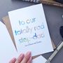 Totally Rad Stepdad | Personalised Father's Day Card, thumbnail 1 of 4